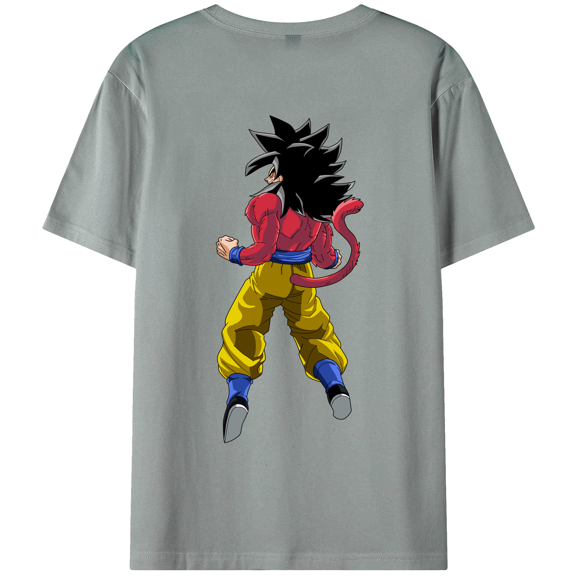 （画像用） ドラゴンボール 孫悟空（そん ごくう）Son Goku カカロット DRAGON BALL Kakarotto 綿100％ メンズ半袖Tシャツ（バックプリント） 通気性